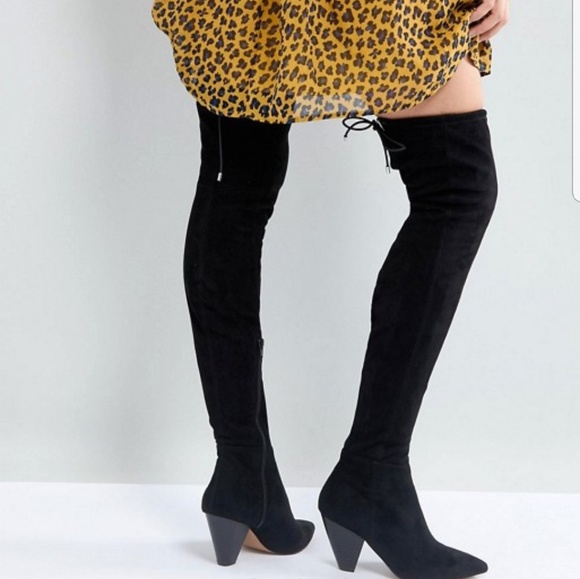 asos high knee boots